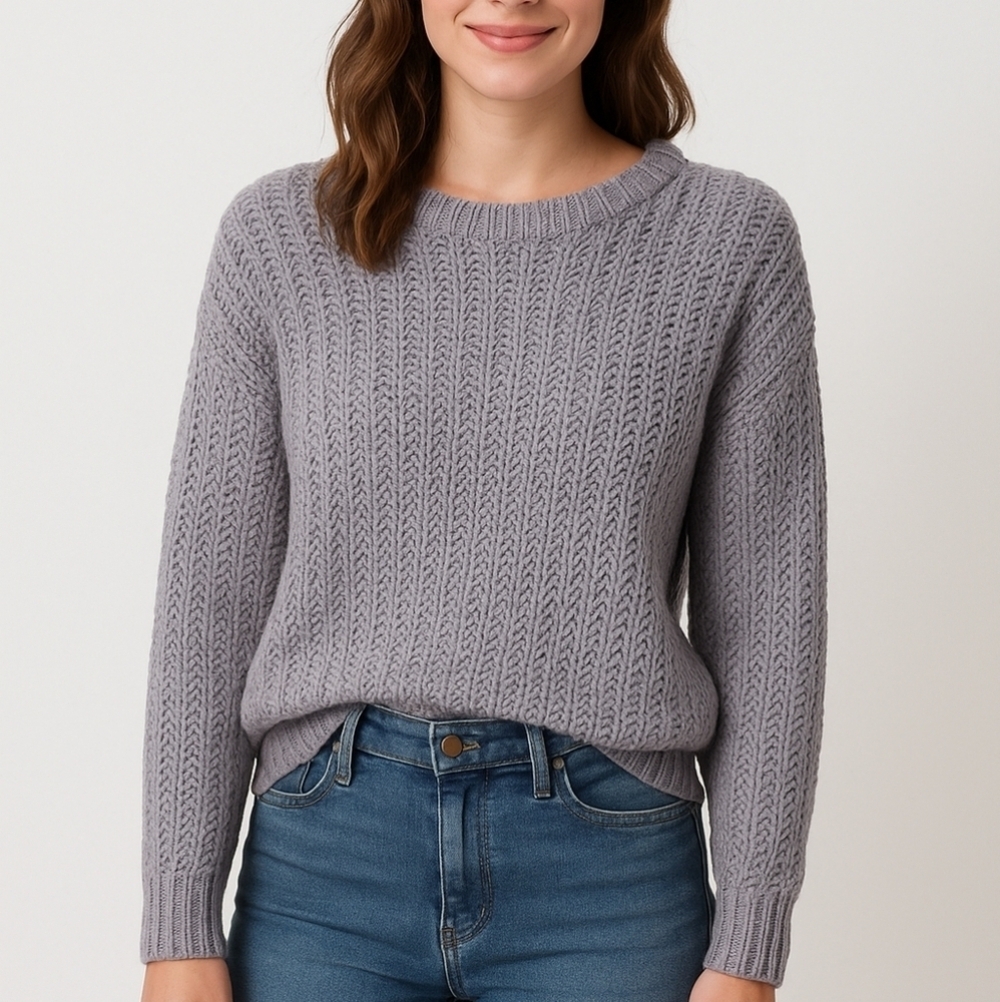 Philosophy Knitted Grey Sweater